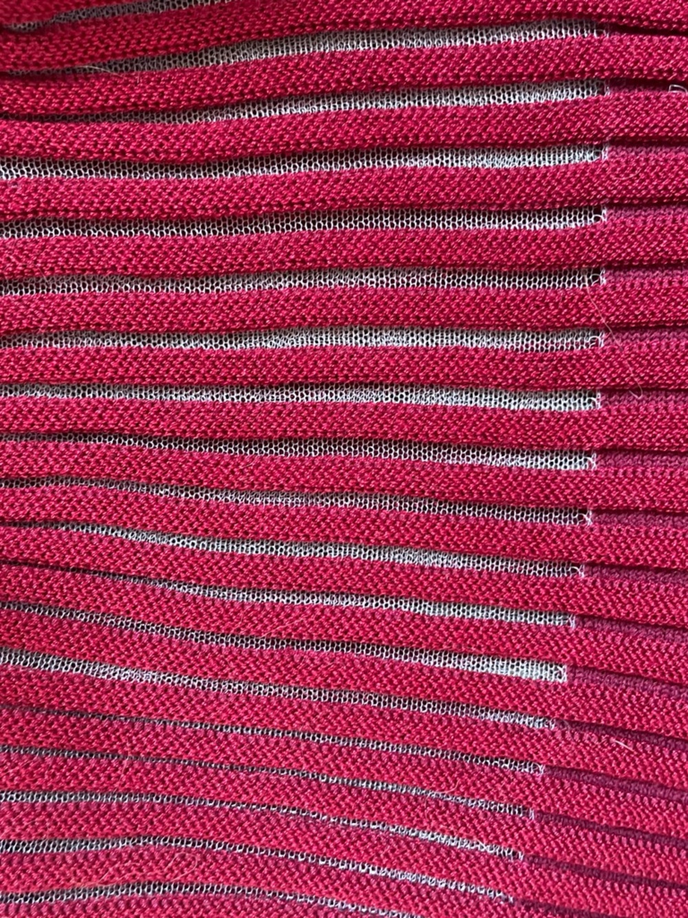 Cider Deep Red Ribbed Knit Top - Picture 4 of 4
